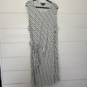 Harper 241 Women’s 3X White Patterned Stretchy Dress Plus Size
